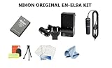 Original Nikon EN-EL9a Rechargeable Li-ion Battery + 1 Hour AC/DC Rapid Bat ....