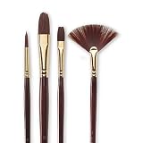 Winsor and Newton Galeria Long-Handle Paint Brushes size 40 flat/bright