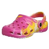 Veggies Women's Gator Tie Dye Mule,Fuchsia,10 M