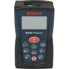 Bosch Laserentfernungsmesser DLE 40 mit Batterien und Schutztasche