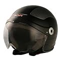 V Can Milano V528 Scooter Helmet - Black