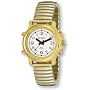 Avalon Ladies EZC Low Vision Talking Watch, Gold-Tone Flex # 2608L