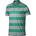 Nike Men's Golf Victory Bold Stripe Polo - Large - Teal Charge/Black