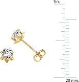 Teen April Birthstone Earrings