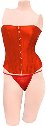 Dear Lady Clubwear Lace Up Back Strapless Corset and G String Set, Size 34