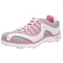 Bite Women's Vibe AC Golf Shoe,White/Gray/Pink,7 M