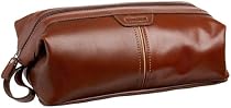 Fossil Mens Genuine Leather Washbag Brown ML4950222