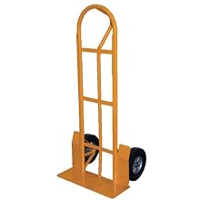 Vestil Steel Hand Truck with P Handle, Rubber Wheels, 52" Height