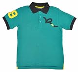 Rocawear Big Boys S/S Teal W/Black & Yellow Polo