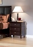 Saxton Nightstand in Dark Cappuccino Finish by Coaster Furniture