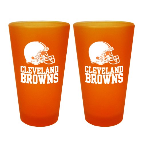 NFL Cleveland Browns 2 Pack Colored Frosted Pints