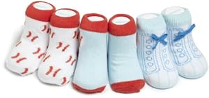 Trumpette Baby-boys Newborn Awchooo Baseball Sock Set