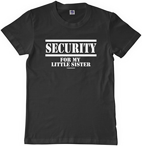 Threadrock Big Boys' SECURITY For My Little Sister Youth T-Shirt