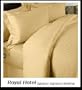 Royal Hotel's 1200 Thread Count 4pc King Size Bed Sheet Set 100% Egyptian Cotton, Sateen Stripe, Deep Pocket, 1200 TC, Stripe Gold