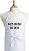 Kitchen Bitch Funny Chef Apron, White, One Size Fits Most
