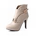 Carol Shoes Fashion Women's Hot Sale Western Buckle New Arrival Party Stiletto High Heels Ankle Boots