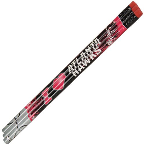 NBA Atlanta Hawks 3-Pack Team Logo Pencil Set - Pink