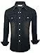TAM Ware Mens Casual Longsleeve Denim Button Down Shirt