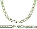 Figaro Chain Necklace - Silver Plated - Men's - 6mm, 30", Hip Hop Bling