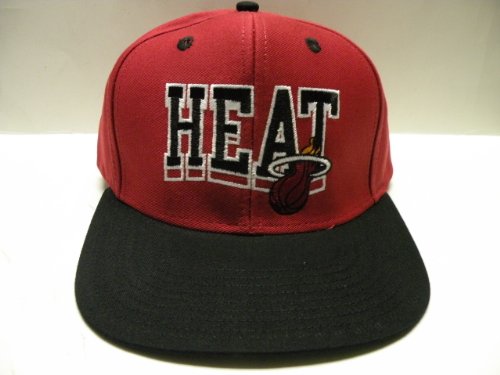 NBA Miami Heat Retro 2 Tone Wave Retro Snapback Cap