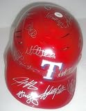 Texas Rangers 2011 Team Autographed Hand Signed Batting Helmet