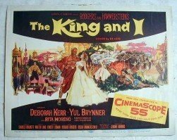 AA22 KING AND I Yul Brynner/Deborah Kerr orig '56 TC. Here's a terrific TITLE lobby card from THE KING AND I featuring a great graphic rendering of YUL BRYNNER and DEBORAH KERR. Lobby card is in MINT condition.
