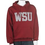 Soffe Washington State Hoodie with Tackle Twill Logo (XX-Large, Cardinal)