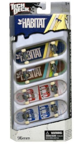 Tech Deck Fingerboards Habitat 4 pack