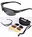 Rapid Eyewear 'Mile High' Cruise (Black) Sunglasses for Aviation, Running, Cycling, Climbing, Sailing, Shooting etc.