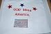 Embroidered God Bless America T with sequin-like dots Adult-L
