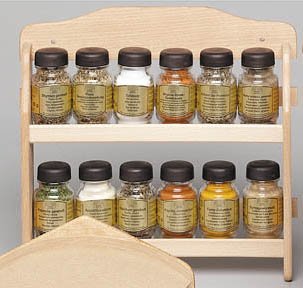 Kesper Gewürzregal Buche 12 Gewürze