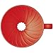 Hario V60 Ceramic Coffee Dripper, Size 01, Red