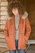 Women's Anorak with Detachable Fur Trimmed Hood
