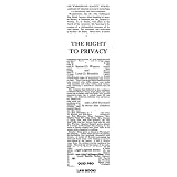 The Right to Privacy (Legal Legends Series)