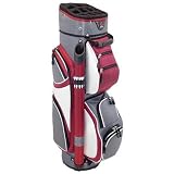 Storm Cart Bag in Charcoal / Red / White