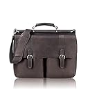 Solo Premium Leather 16" Laptop Briefcase, Espresso, D535-3