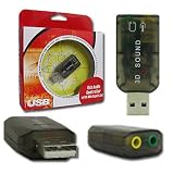 External 5.1 USB 3D Audio Sound Card Adapter for PC Desktop Notebook Laptop by Generic
