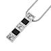 Oliver Weber 8683 Rhodium Plated Metal Swarovski Crystal Ladies Pendant + 15.5 Chain