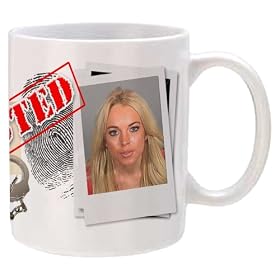 Lindsay Lohan "Mug Shot" Collectible Mug!