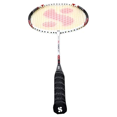 Silver's Max Power Badminton Racquet, Senior G3 (White/Black)