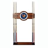 NHL Atlanta Thrashers two-piece Wood and Mirror Wall Cue Rack