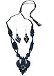Fine Jewellery Necklace and Earing In Terracota Handcrafted Unique Gift For Her