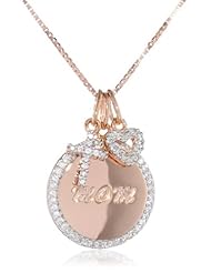 Sterling Silver Cubic Zirconia Pendant Necklace, 18"