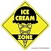 ICE CREAM ZONE - Sign - shop scooper parlor neon signs