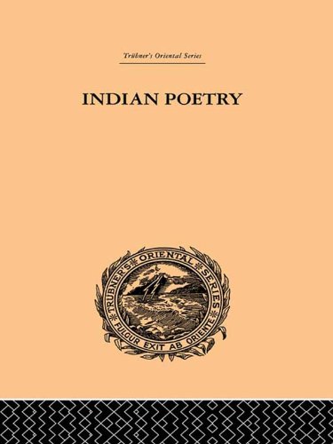 Indian Poetry (Trubner's Oriental Series)
