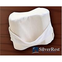 SilverRest Sleep Products Body Alignment Memory Foam Knee Spacer Pillow with Leg Securing Strap
