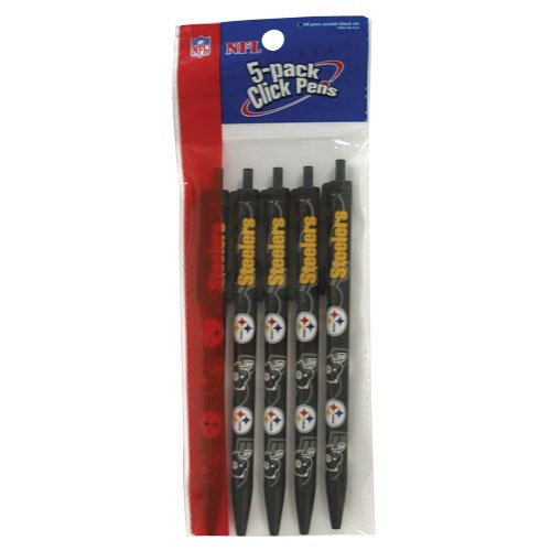 Pittsburgh Steelers NFL 5 Pack Pen Set