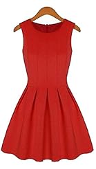 Bubble Dress Above the Knee Sleeveless Mini Dress 