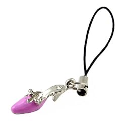 Cell Phone Charm - C8 - Strap Style - Mule Slipper ~ Fuchsia