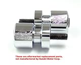 SUZUKI GSXR 600 750 1000 CHROME SWINGARM SPOOLS SLIDERS